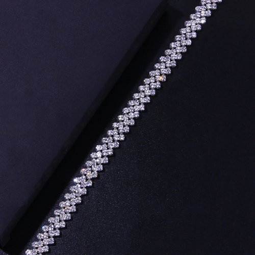 Chunky Rhombus Rhinestone Waist Chain — Shiny Belly Body Jewelry, Bikini Accent, Gift for Women