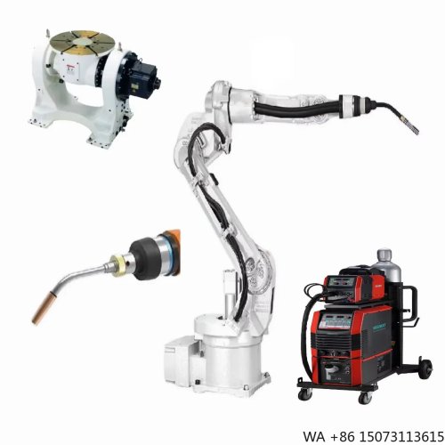 Automatyczny robot spawalniczy 6 osi, zasięg 1500 mm, udźwig 4 kg, kompatybilny z MIG/MAG