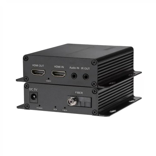 Zestaw przedłużacza HDMI po światłowodzie 1080p (nadajnik + odbiornik)