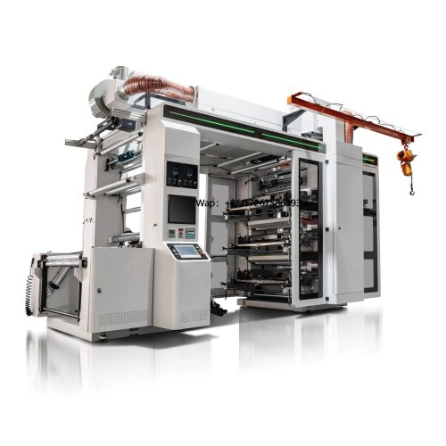 Stack-Typ 6-Farben-Flexodruckmaschine für PP-/Papierbecher, Beutel, Schachteln und Folien (PE, BOPP, OPP) sowie Vliesstoffe – Verpackungsdruck