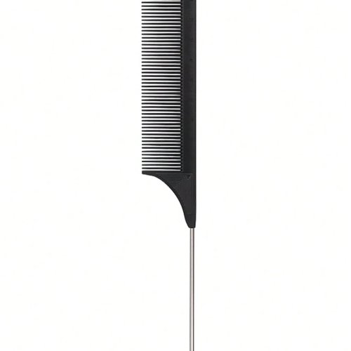 Peine cola de rata de acero inoxidable – Profesional con punta para cabello natural y pelucas
