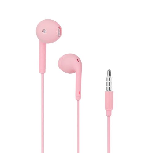 Earphone U19 berkabel dengan mikrofon peredam bising, jack 3,5 mm