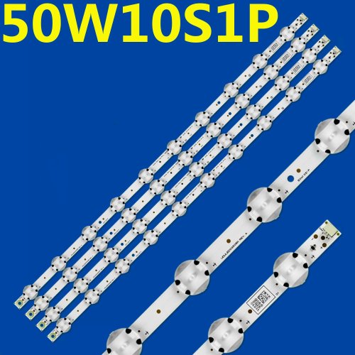 Juego de 4 tiras LED de retroiluminación 477 mm (7 LEDs) para TV 50" — Compatible con 50W10S1P UDULED0GS066 (50PFL5602/F7, 50PFL6902/F7, FW50C87F)