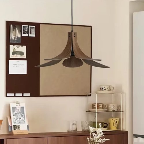 Đèn thả Petal phong cách Wabi‑Sabi cổ điển — đèn treo cho nhà hàng, quán bar, hành lang, phòng khách và phòng ăn