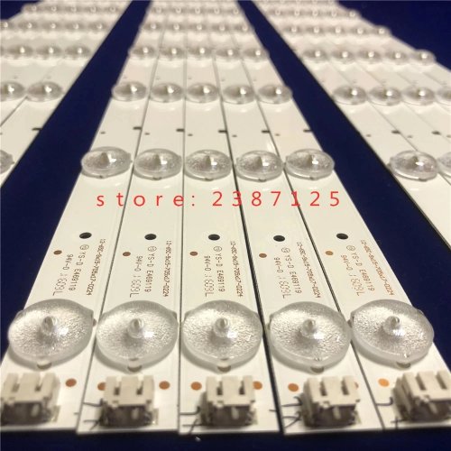 طقم 15 شريط إضاءة خلفية LED 3V لشاشة تلفزيون 65 بوصة، متوافق مع CN65CX074 CRH-K653535T15094BC-Rev1.0 LE65N18S-UD LE65N88S-UD