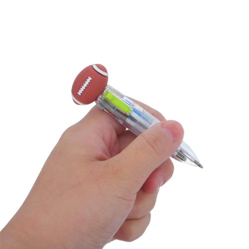 12 Pcs Pulpen Ballpoint Bentuk Bola Sepak, Mini Warna-warni, Tinta Halus — Alat Tulis Sekolah & Souvenir Ulang Tahun