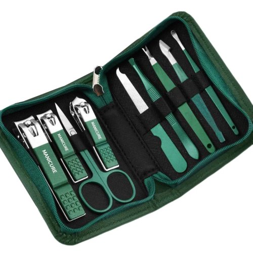 Set profesional de manicura y pedicura 6/9 piezas en acero inoxidable con estuche de viaje