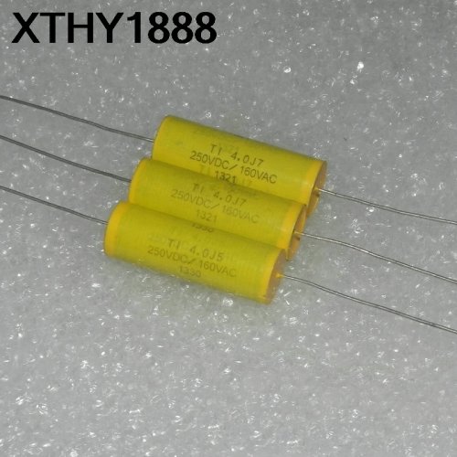 5PCS Metallized thin-film capacitor 4.0µF 250V DC (405J) ±5% 160VAC – for frequency dividers/crossovers