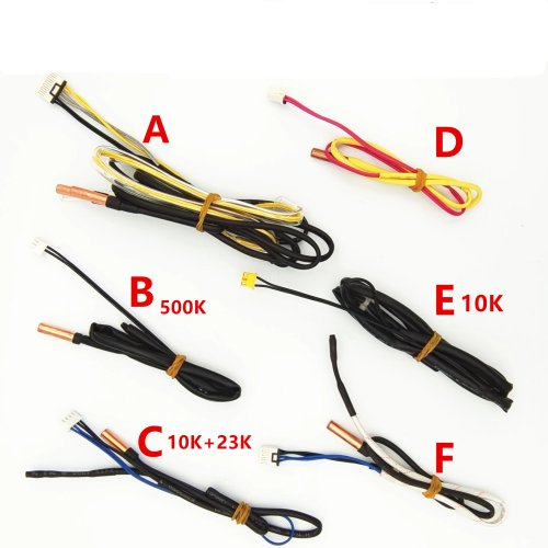 1 buah Sensor Suhu kepala termal logam 10K/23K/500K untuk pipa AC Haier