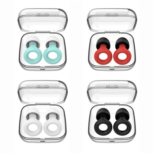 Bịt tai silicone cho bơi và ngủ — chống ồn, tái sử dụng, có vòng móc
