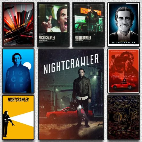 Poster do filme Nightcrawler — poster autocolante impermeável para parede, decoração estética para quarto e sala de estar