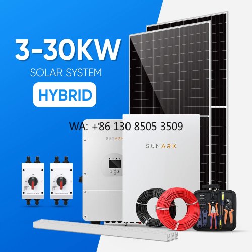 Hybride zonne-energiesysteem 10 kW (ook 3/5/10/20/30 kW) – off‑grid met omvormer en zonnepanelen