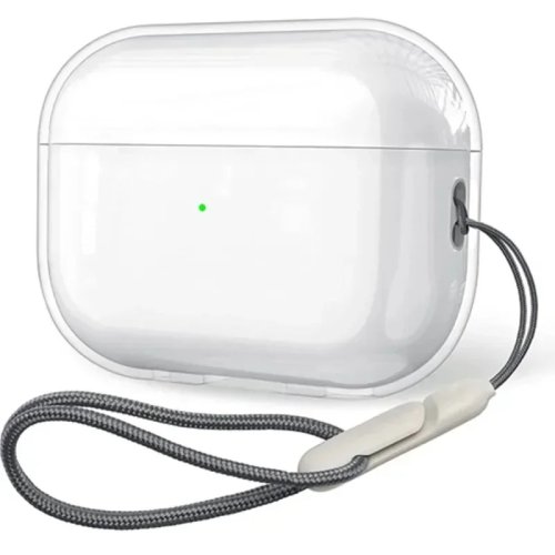 Clear TPU Case for AirPods 1/2/3/4/Pro/Pro 2 with Lanyard – Transparent Protective Earbud Cover