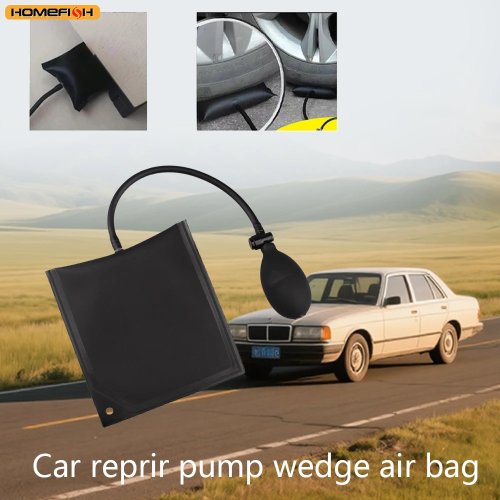 Cuña neumática inflable con bomba para puertas y cristales de coche — herramienta para alinear, instalar y reparar