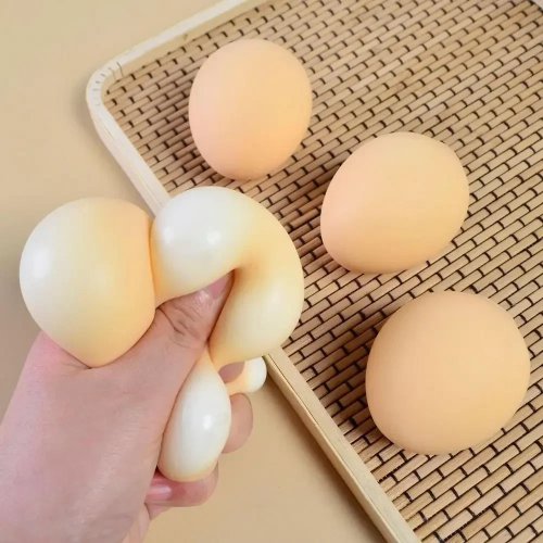 Anti-Stress-Ei (Squishy) – Quetschball zur Stressreduktion, lustiges Entspannungs-Spielzeug als Geschenk