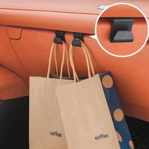 Gancho organizador para coche, plástico resistente y compacto para guantera y accesorios del interior