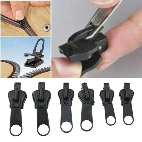 Kit de réparation de fermeture éclair universel 3 tailles – curseurs et dents de rechange pour réparation rapide vêtements et sacs