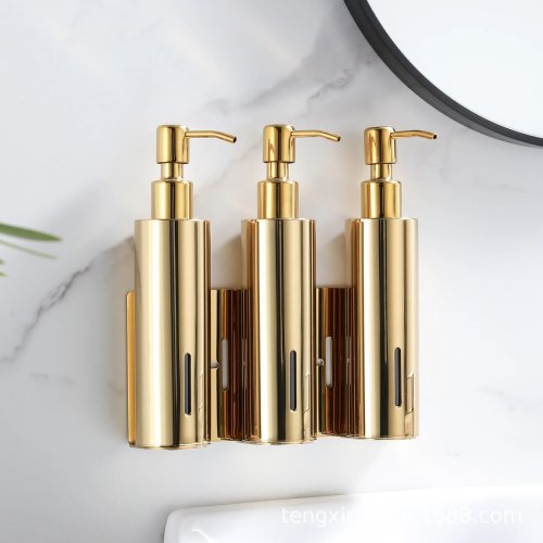 เครื่องจ่ายสบู่ทรงกลมสแตนเลส 304 — ขวดกดสำหรับแชมพู/เจลอาบน้ำและเจลแอลกอฮอล์เติมได้ สำหรับห้องน้ำโรงแรม