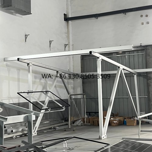 Perfil/riel de aluminio para montaje de paneles solares fotovoltaicos (PV) — soporte y abrazaderas