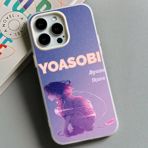 غطاء هاتف YOASOBI جيل بطبقتين لهواتف iPhone 11–17 (بما في ذلك Pro/Pro Max/Plus) - أبيض