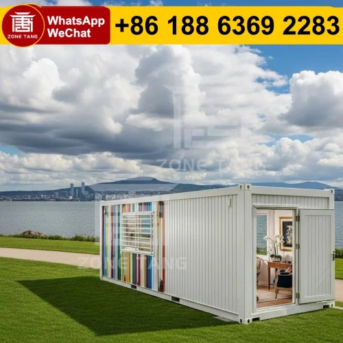 Rumah kontainer prefabrikasi — Kantor mobile flat-pack, bersertifikat ISO & CE, aman