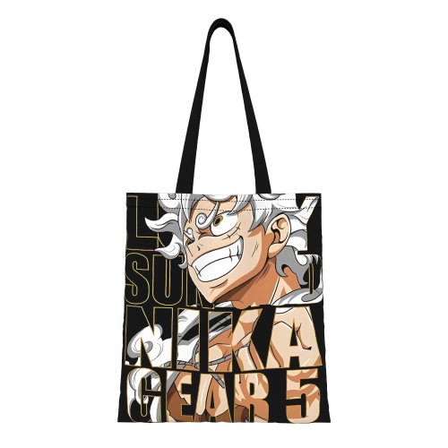 حقيبة توت قماشية One Piece لوفِي (Gear 5) — حقيبة تسوق قابلة لإعادة الاستخدام وهدية مثالية