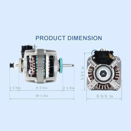 乾燥機用モーター 120V プーリー付き - 互換品 WP279787／279827／W10250900／W10396029