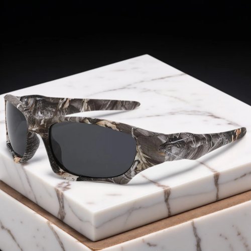 Lunettes de soleil camouflage tactiques — unisexe, lunettes de protection polarisées pour pêche, vélo et randonnée