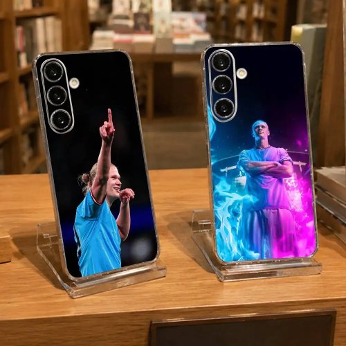 غطاء شفاف إيرلينغ هالاند لهواتف Samsung A71/A70/A52/A51/A40/A30/A20