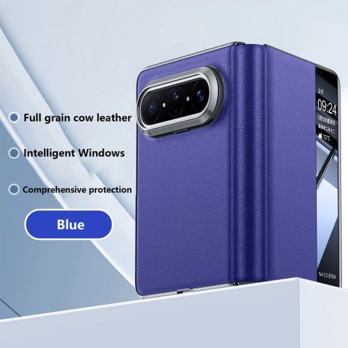 Huawei Pura X Max 5G用 超薄型レザー手帳型ケース（Smart View窓付き・フルプロテクト）