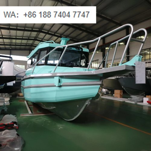 Спортивна яхта 7,5 м (25 ft) з каютою — розкішний кабінний cruiser, швидкісний підвісний мотор, риболовна човен з повністю звареного алюмінію