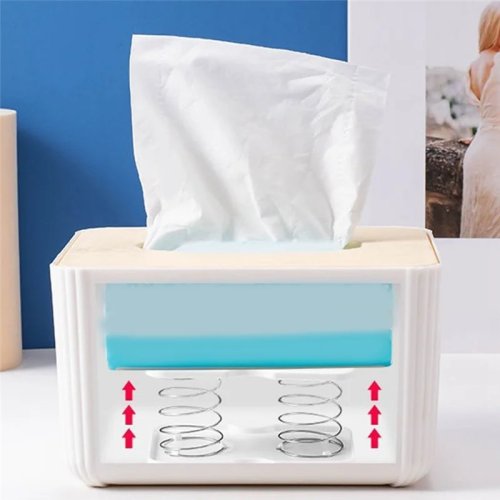 Suporte para lenços com mola A20F — para caixa de lenços e rolo de papel