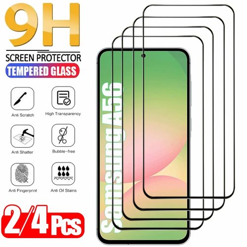 Panzerglas-Displayschutz 2er/4er-Pack für Samsung Galaxy A56/A55/A54/A53/A17/A27/A37/A57/A36/A26/A16 und Samsung S24/S25/S26 Ultra