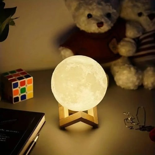 Đèn Mặt Trăng LED Galaxy, đèn ngủ 3D DIY ánh sáng ấm — Trang trí phòng ngủ, quà sinh nhật cho trẻ em và phụ nữ