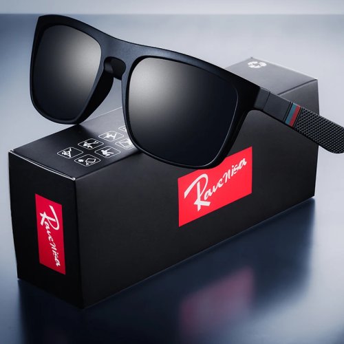 Vintage Square Polarized Sunglasses - Unisex Retro Driving & Fishing, UV400