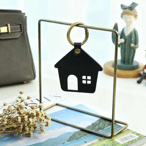 Décoration de bureau de Noël en forme de maison, suspensions en PU et cartes Post-it en PU pour décorer le bureau