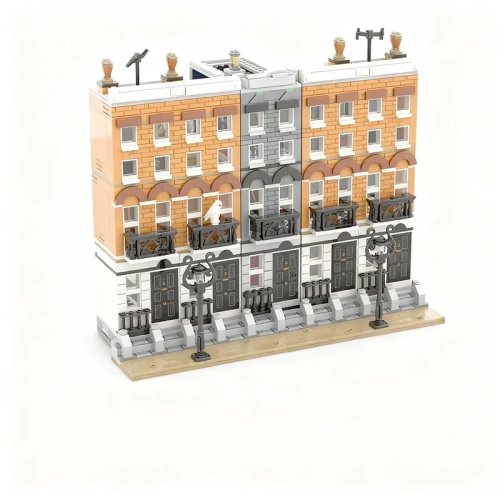 2267 قطعة MOC قلعة سحرية - نموذج معماري مكوَّن من 12 منزلًا، مكعبات تركيب DIY، لعبة تعليمية، هدية عيد ميلاد