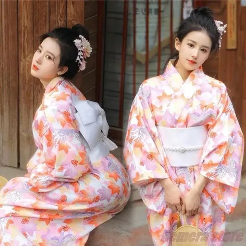 Kimono Wanita Jepang (Yukata/Haori) — Blus/Gaun Musim Panas untuk Cosplay & Pesta