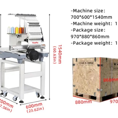 Máquina de bordar doméstica PR1050X 12 agujas, computarizada — bordado plano para uso en casa