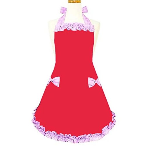 Tablier fashion mignon pour femme et fille — pour serveuse/cuisine/restaurant, tablier type bavoir, idée cadeau