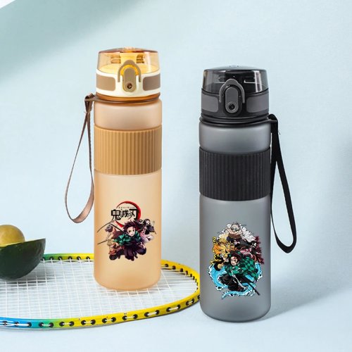 Gourde 550 ml Demon Slayer — Nezuko / Tomioka, bouteille anime pour bureau, sport et cadeau