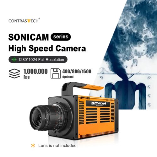 Caméra haute vitesse 13 800 ips 1280×1024 CMOS obturateur global 14,6 μm pour enregistrements au ralenti (VEO 1310)