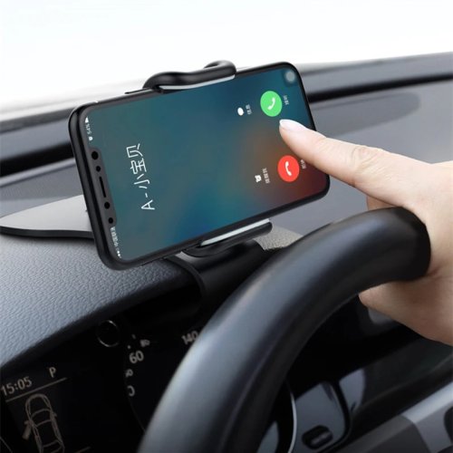 360° Rotatable Car Phone Holder — Universal Dashboard/Windshield Mount, Auto Grip Mobile Phone Stand