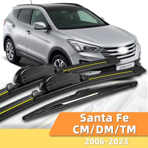Комплект двірників передніх і задніх для Hyundai Santa Fe (CM/DM/TM) 2006–2023 — довговічні