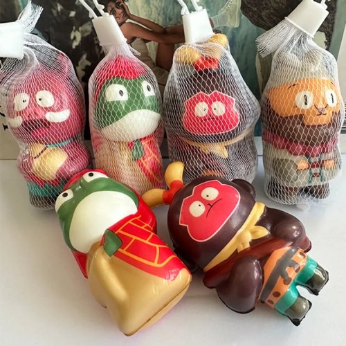 Squishy viral «Langlang Mountain» petit monstre à rebond lent, jouet anti‑stress musical, poupée déco — vente en gros