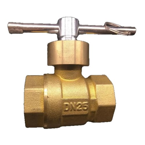 Brass heating pressure reducing valve with lockable ball valve and pressure gauge (magnetic)