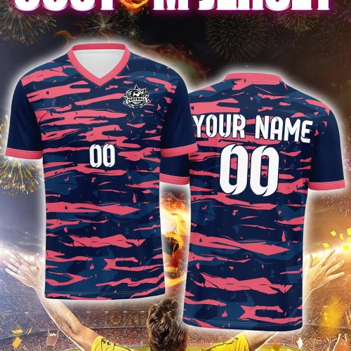 Maillot de football personnalisé avec photo, nom et numéro — style urbain
