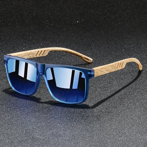 Kính mát vintage gọng vuông unisex, phong cách sang trọng, chống UV400, phù hợp đi câu và lái xe