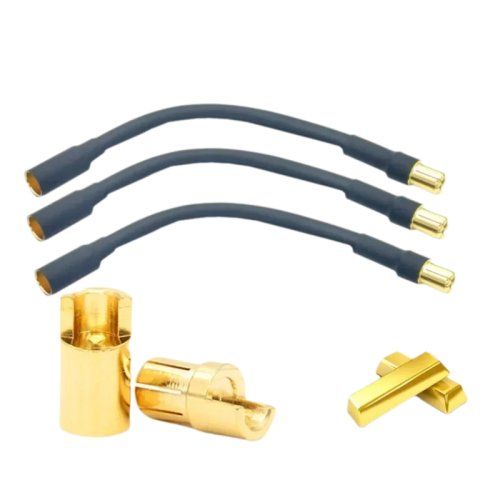 Wtyki bananowe 6,5 mm (męski i żeński) przewód przedłużający do silnika RC 10AWG