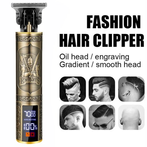 Cordless USB Rechargeable Hair Clipper - Portable Electric Trimmer for Men (Barber)